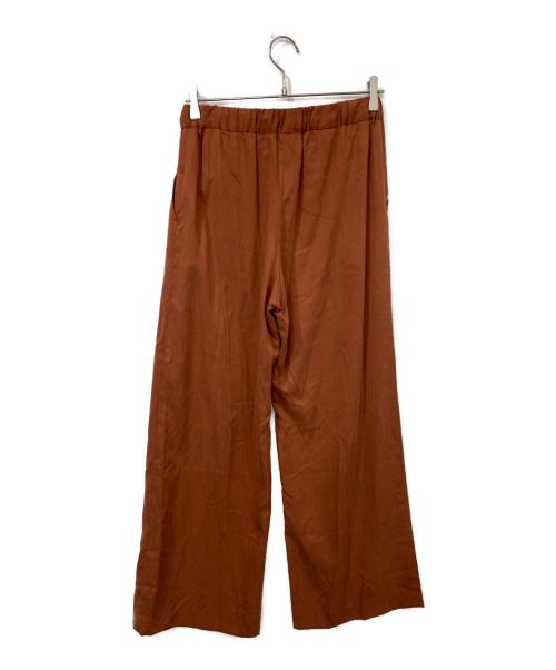 GRACE CONTINENTAL（（グレースコンチネンタル）GRACE CONTINENTAL (（グレースコンチネンタル) テンセルコットンワイドパンツ ブラウン サイズ:36の古着・服飾アイテム
