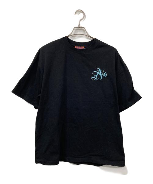 BUDSPOOL（バッズプール）BUDSPOOL (バッズプール) A's LOGO EMBROIDERY S/S TEE ブラック サイズ:XLの古着・服飾アイテム