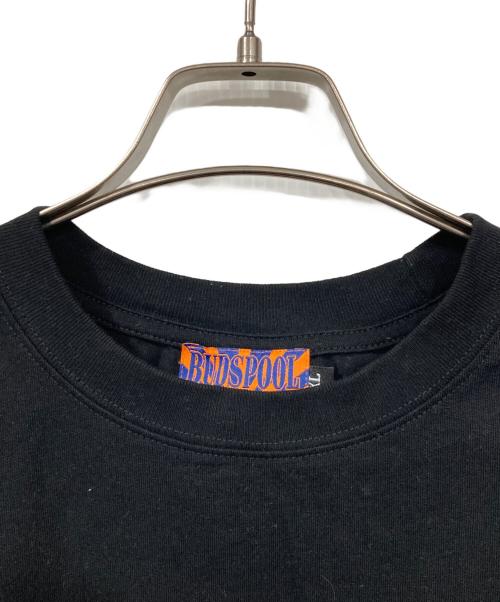 BUDSPOOL（バッズプール）BUDSPOOL (バッズプール) A's LOGO EMBROIDERY S/S TEE ブラック サイズ:XLの古着・服飾アイテム