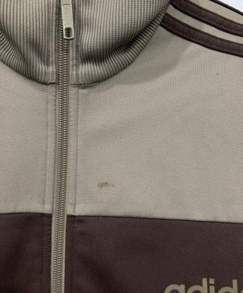 adidas（アディダス）adidas (アディダス) トラックジャケット ベージュ×ブラウンの古着・服飾アイテム