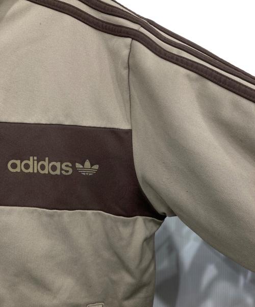 adidas（アディダス）adidas (アディダス) トラックジャケット ベージュ×ブラウンの古着・服飾アイテム