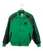 adidasアディダス）の古着「SST ボンバージャケット」｜グリーン×ブラック
