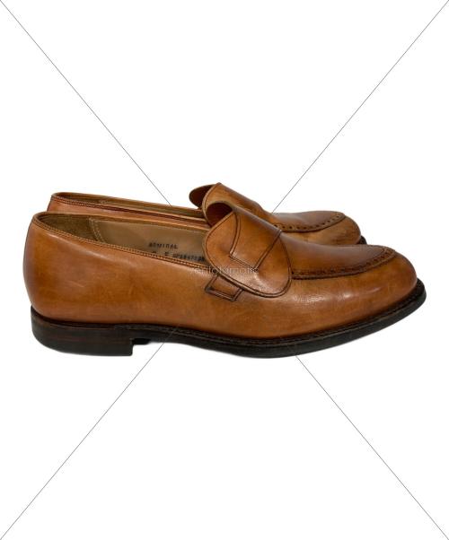 Crockett & Jones（クロケット＆ジョーンズ）Crockett & Jones (クロケット＆ジョーンズ) ADMIRAL バタフライローファー ブラウン サイズ:6Eの古着・服飾アイテム