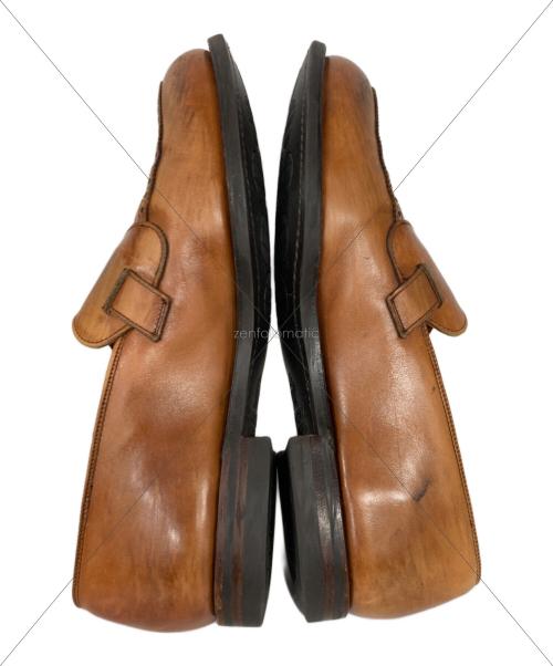 Crockett & Jones（クロケット＆ジョーンズ）Crockett & Jones (クロケット＆ジョーンズ) ADMIRAL バタフライローファー ブラウン サイズ:6Eの古着・服飾アイテム