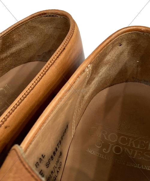 Crockett & Jones（クロケット＆ジョーンズ）Crockett & Jones (クロケット＆ジョーンズ) ADMIRAL バタフライローファー ブラウン サイズ:6Eの古着・服飾アイテム