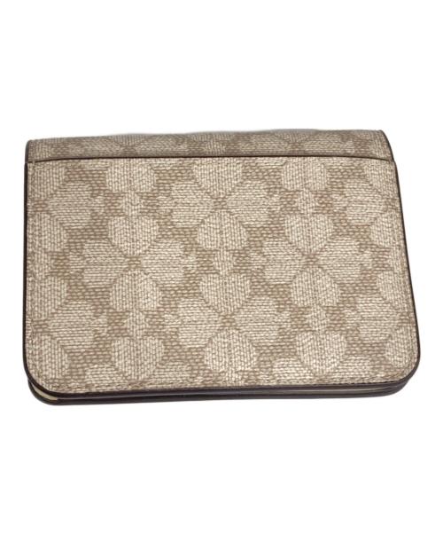 Kate Spade（ケイトスペード）Kate Spade (ケイトスペード) スペード フラワー スモール バイフォールド ウォレット ベージュの古着・服飾アイテム