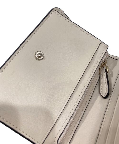 Kate Spade（ケイトスペード）Kate Spade (ケイトスペード) スペード フラワー スモール バイフォールド ウォレット ベージュの古着・服飾アイテム