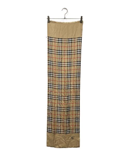 Burberry's（バーバリー）Burberry's (バーバリー) ノバチェックシルクストール ベージュの古着・服飾アイテム