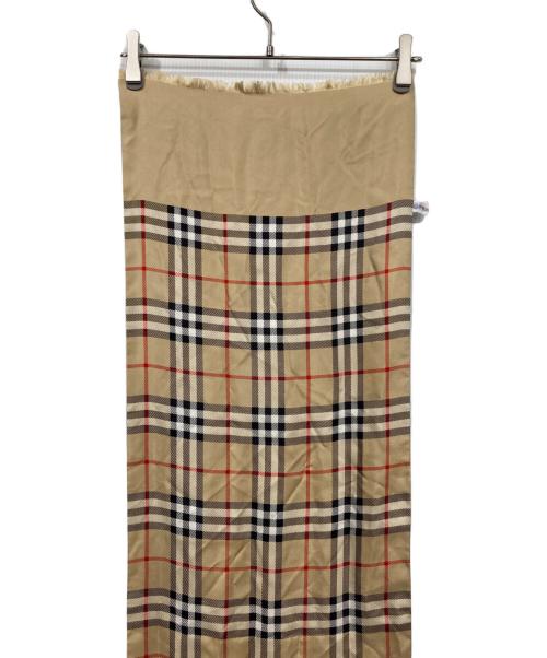 Burberry's（バーバリー）Burberry's (バーバリー) ノバチェックシルクストール ベージュの古着・服飾アイテム