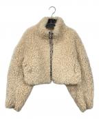 SLYスライ）の古着「LIGHT CROP BOA ブルゾン」｜ベージュ