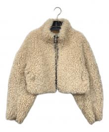 SLY（スライ）の古着「LIGHT CROP BOA ブルゾン」｜ベージュ