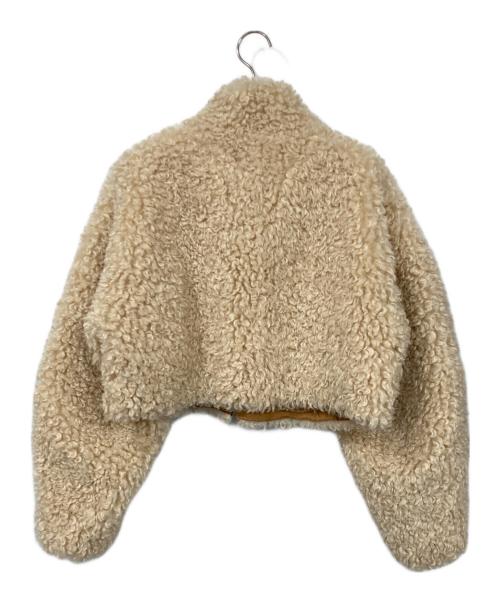 SLY（スライ）SLY (スライ) LIGHT CROP BOA ブルゾン ベージュ サイズ:FREEの古着・服飾アイテム