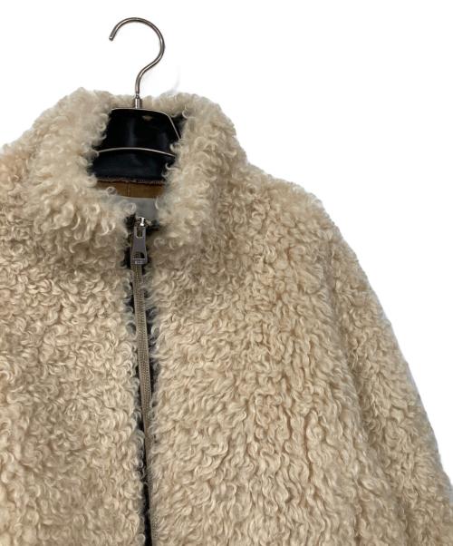 SLY（スライ）SLY (スライ) LIGHT CROP BOA ブルゾン ベージュ サイズ:FREEの古着・服飾アイテム