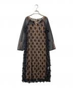 Ameriアメリ）の古着「4WAY MOTIF DIVERSITY DRESS」｜ブラック