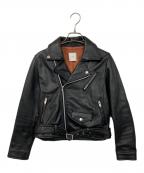 Ameriアメリ）の古着「ダブルライダースジャケット」｜ブラック