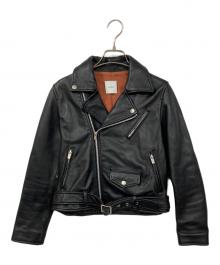 Ameri（アメリ）の古着「ダブルライダースジャケット」｜ブラック