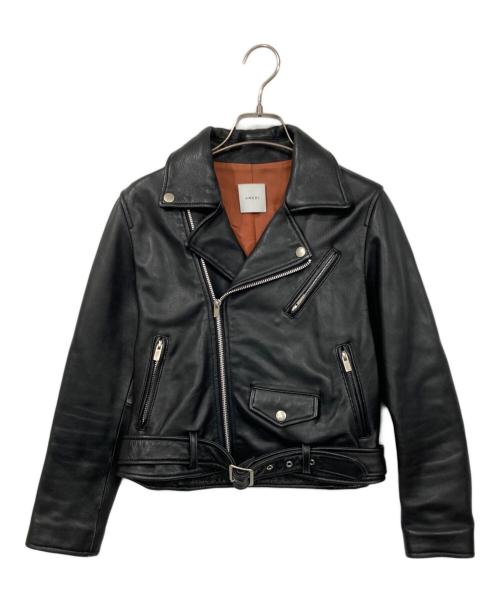 Ameri（アメリ）AMERI (アメリ) ダブルライダースジャケット ブラック サイズ:Fの古着・服飾アイテム