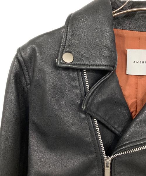 Ameri（アメリ）AMERI (アメリ) ダブルライダースジャケット ブラック サイズ:Fの古着・服飾アイテム