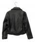 AMERI (アメリ) ダブルライダースジャケット ブラック サイズ:F：13000円