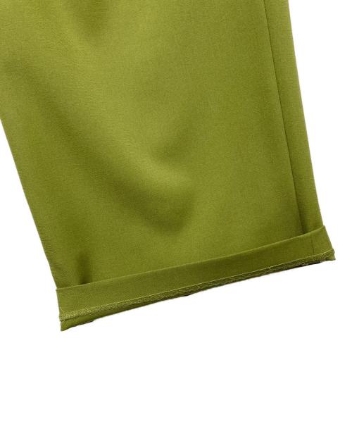 CLANE（クラネ）CLANE (クラネ) ベーシックタックパンツ 黄緑 サイズ:1の古着・服飾アイテム