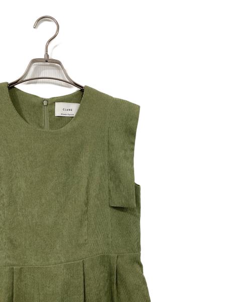 CLANE（クラネ）CLANE (クラネ) スクエアスリーブオールインワン グリーン サイズ:1の古着・服飾アイテム