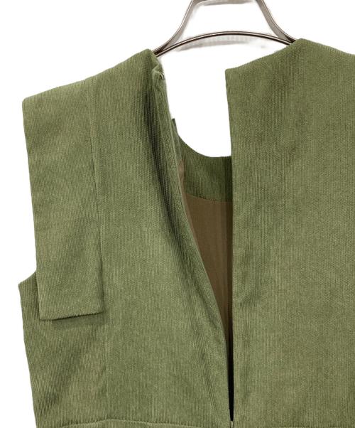 CLANE（クラネ）CLANE (クラネ) スクエアスリーブオールインワン グリーン サイズ:1の古着・服飾アイテム