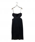 MAISON SPECIALメゾンスペシャル）の古着「スキューバーニットワンピース」｜ブラック