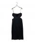 MAISON SPECIAL（メゾンスペシャル）の古着「スキューバーニットワンピース」｜ブラック