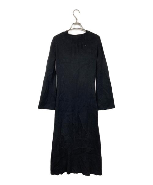 Ameri（アメリ）AMERI (アメリ) AMERICAN SLEEVE LAYERED KNIT DRESS ブラック サイズ:Sの古着・服飾アイテム