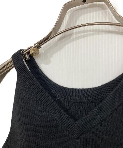 Ameri（アメリ）AMERI (アメリ) AMERICAN SLEEVE LAYERED KNIT DRESS ブラック サイズ:Sの古着・服飾アイテム