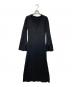 AMERI（アメリ）の古着「AMERICAN SLEEVE LAYERED KNIT DRESS」｜ブラック