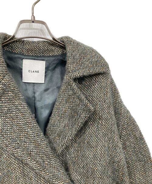 CLANE（クラネ）CLANE (クラネ) ミックスループツイードボックスコート グリーン サイズ:1の古着・服飾アイテム