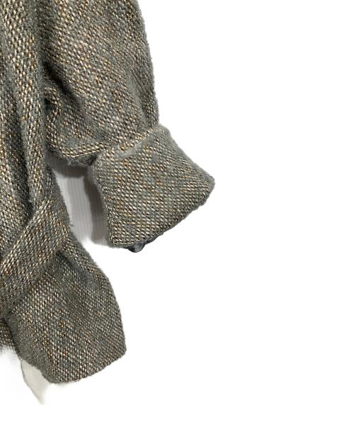 CLANE（クラネ）CLANE (クラネ) ミックスループツイードボックスコート グリーン サイズ:1の古着・服飾アイテム