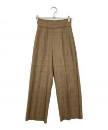 RIM.ARK（リムアーク）の古着「チェックパンツ」｜ベージュ