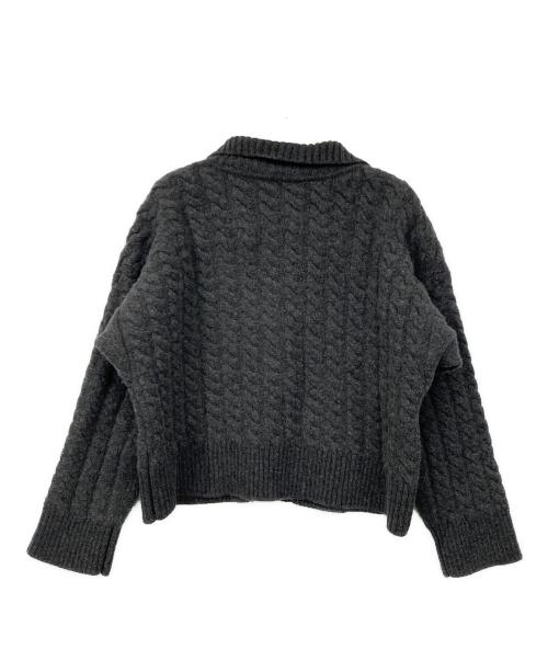 Vivienne Westwood RED LABEL（ヴィヴィアンウエストウッドレッドレーベル）Vivienne Westwood RED LABEL (ヴィヴィアンウエストウッドレッドレーベル) オーブ刺繍ケーブルニットカーディガン グレー サイズ:00の古着・服飾アイテム