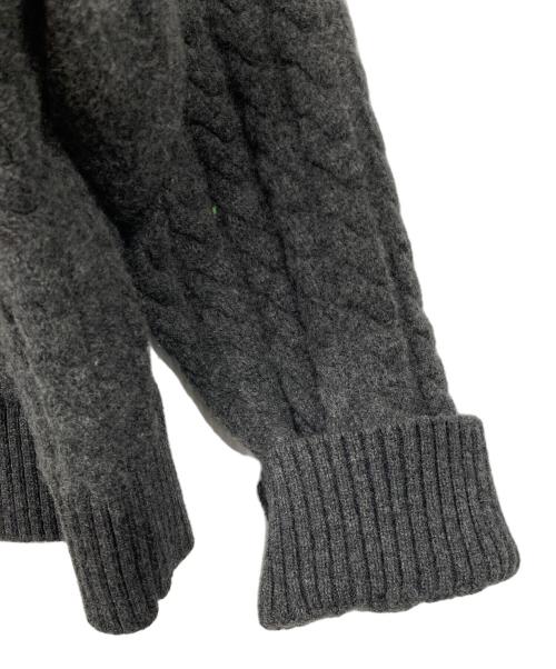 Vivienne Westwood RED LABEL（ヴィヴィアンウエストウッドレッドレーベル）Vivienne Westwood RED LABEL (ヴィヴィアンウエストウッドレッドレーベル) オーブ刺繍ケーブルニットカーディガン グレー サイズ:00の古着・服飾アイテム