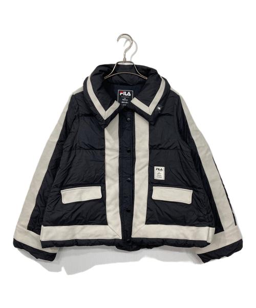 FILA（フィラ）FILA (フィラ) Maison MIHARA YASUHIRO (メゾン ミハラ ヤスヒロ) Colorblock Puffer Jacket ブラック サイズ:Mの古着・服飾アイテム