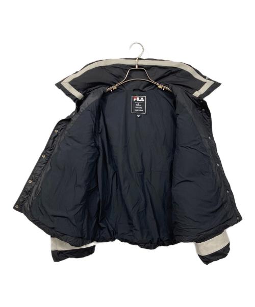 FILA（フィラ）FILA (フィラ) Maison MIHARA YASUHIRO (メゾン ミハラ ヤスヒロ) Colorblock Puffer Jacket ブラック サイズ:Mの古着・服飾アイテム