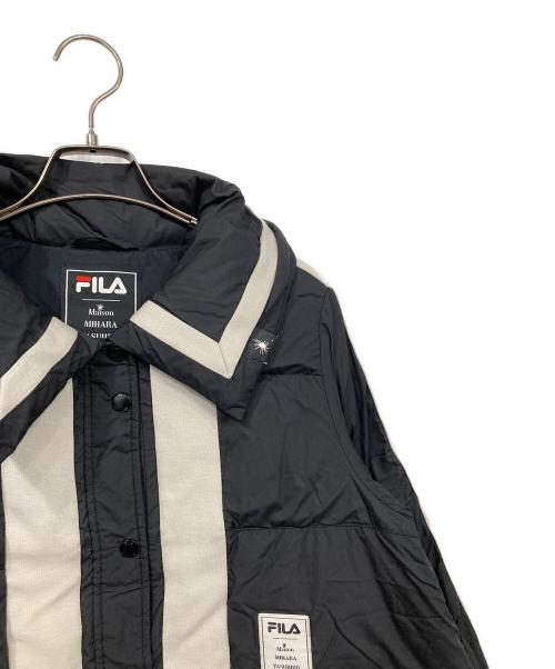 FILA（フィラ）FILA (フィラ) Maison MIHARA YASUHIRO (メゾン ミハラ ヤスヒロ) Colorblock Puffer Jacket ブラック サイズ:Mの古着・服飾アイテム
