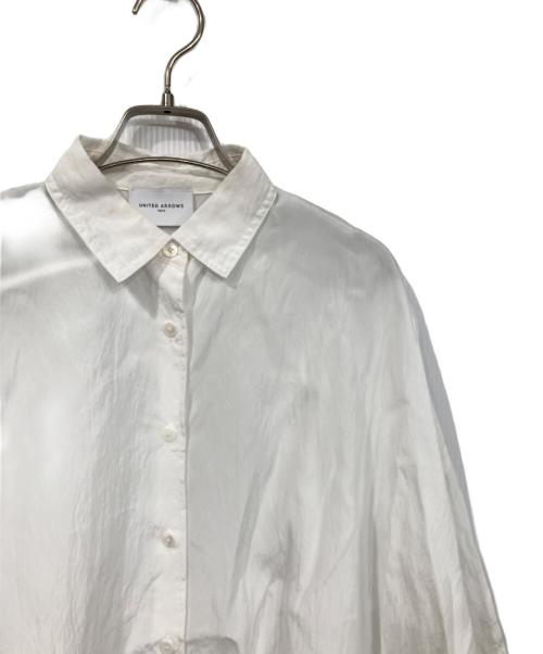 UNITED ARROWS（ユナイテッドアローズ）UNITED ARROWS (ユナイテッドアローズ) ワッシャーシャツ ホワイト サイズ:表記無しの古着・服飾アイテム