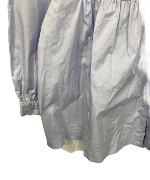 UNITED ARROWS（ユナイテッドアローズ）UNITED ARROWS (ユナイテッドアローズ) ギャザーネックブラウス ブルー サイズ:表記無しの古着・服飾アイテム