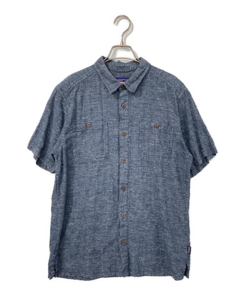Patagonia（パタゴニア）Patagonia (パタゴニア) メンズ・バック・ステップ・シャツ ブルー サイズ:Mの古着・服飾アイテム