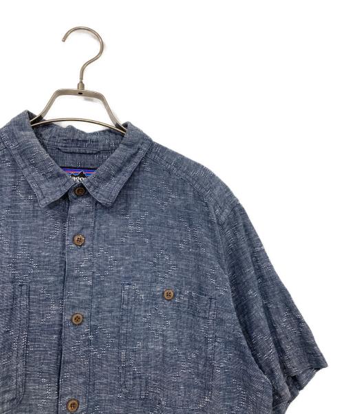Patagonia（パタゴニア）Patagonia (パタゴニア) メンズ・バック・ステップ・シャツ ブルー サイズ:Mの古着・服飾アイテム