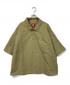 NIKEナイキ）の古着「TECH UPF WVN TOP」｜ベージュ