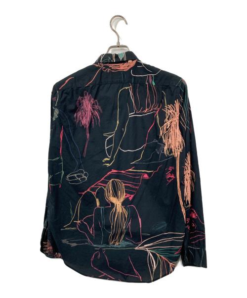 PAUL SMITH（ポールスミス）Paul Smith (ポールスミス) 総柄シャツ ブラック サイズ:SMALLの古着・服飾アイテム