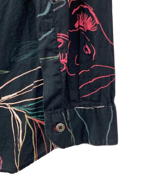 PAUL SMITH（ポールスミス）Paul Smith (ポールスミス) 総柄シャツ ブラック サイズ:SMALLの古着・服飾アイテム
