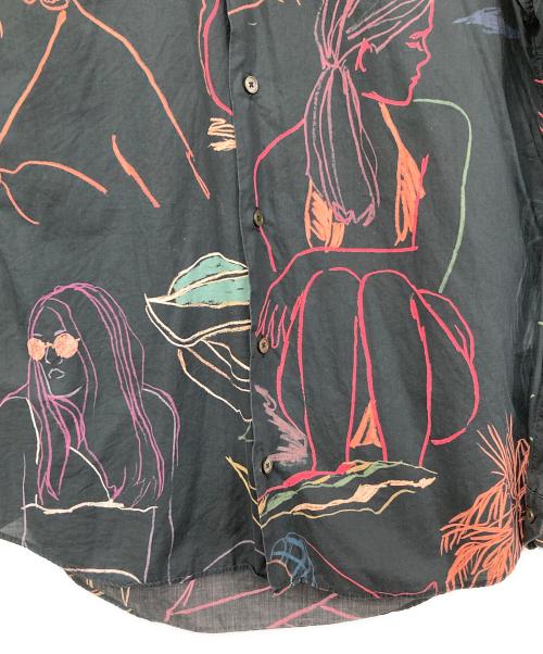 PAUL SMITH（ポールスミス）Paul Smith (ポールスミス) 総柄シャツ ブラック サイズ:SMALLの古着・服飾アイテム
