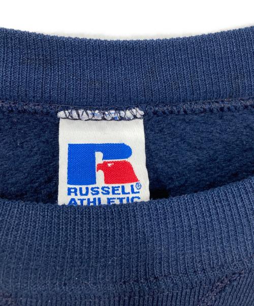 RUSSELL ATHLETIC（ラッセルアスレチック）RUSSELL ATHLETIC (ラッセルアスレチック) Vガゼットプリントスウェット ネイビー サイズ:XLの古着・服飾アイテム
