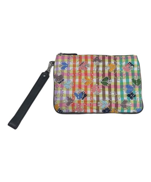 Kate Spade（ケイトスペード）Kate Spade (ケイトスペード) BEAMS COUTURE (ビームス クチュール) 刺繍ポーチ マルチカラーの古着・服飾アイテム