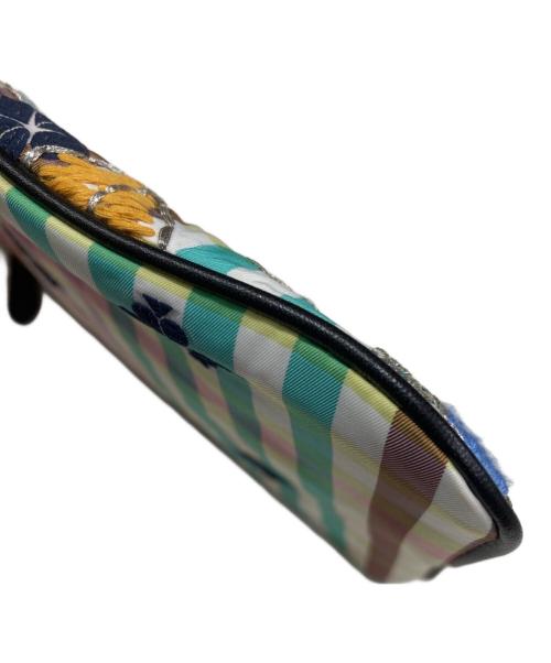 Kate Spade（ケイトスペード）Kate Spade (ケイトスペード) BEAMS COUTURE (ビームス クチュール) 刺繍ポーチ マルチカラーの古着・服飾アイテム